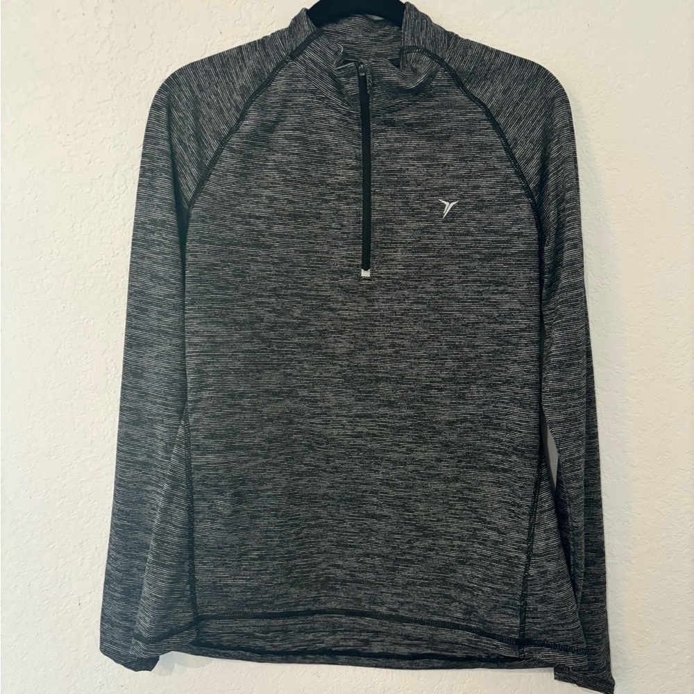 Old Navy Active Quarter Zip Pullover Women’s Size Medium Gray Long Sleeve Top